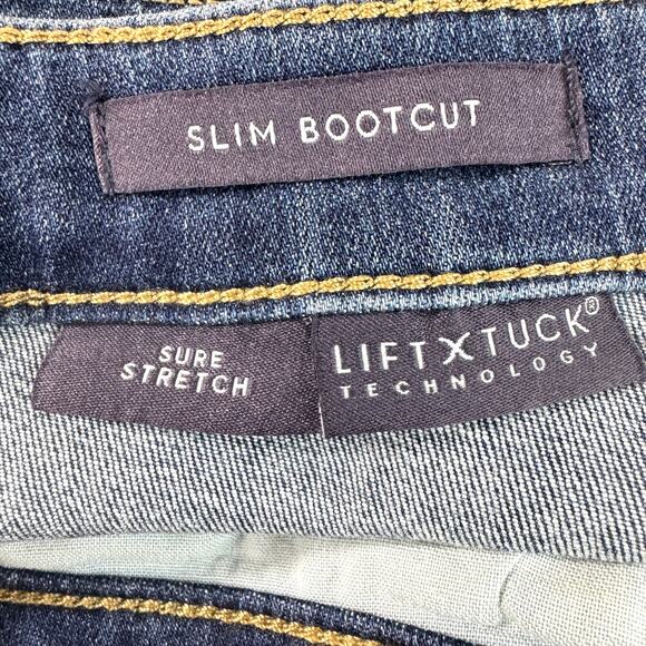 NYDJ Womens Slim Bootcut Ankle Jeans Size 28W Lift Tuck Tech Serendipity Blue - Picture 4 of 8